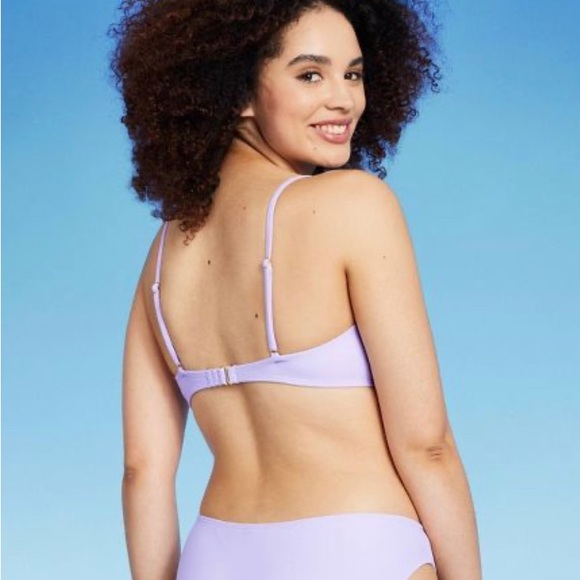 NWT WILD FABLE BIKINI TOP LIGHT PURPLE - Picture 7 of 7